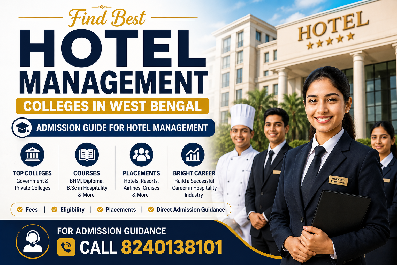 Best Hotel Management Colleges in West Bengal - Admission Guide, Fees, Placements and Eligibility 