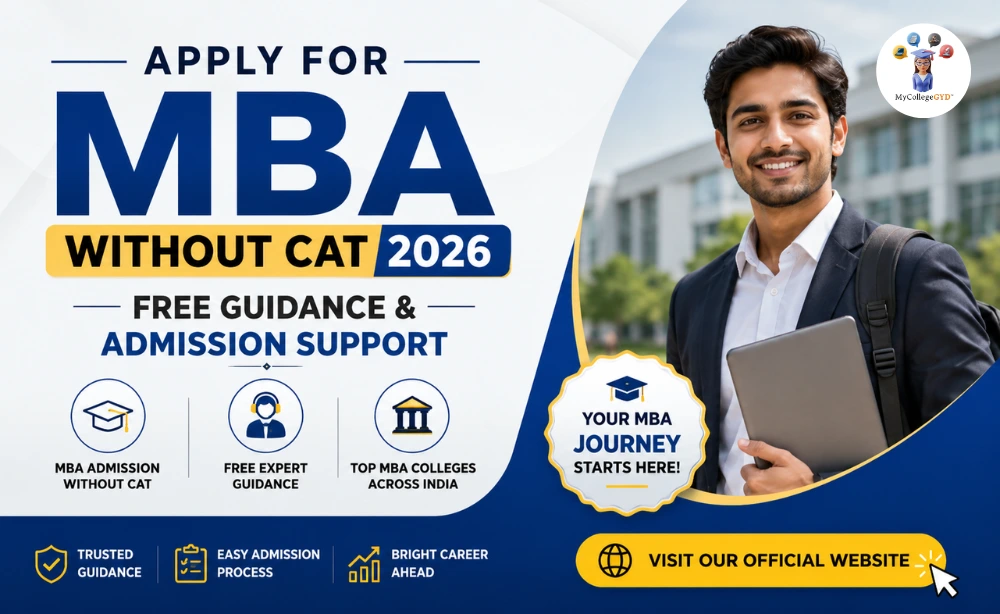 Apply for MBA Without CAT 2026— Free Guidance & Admission Support